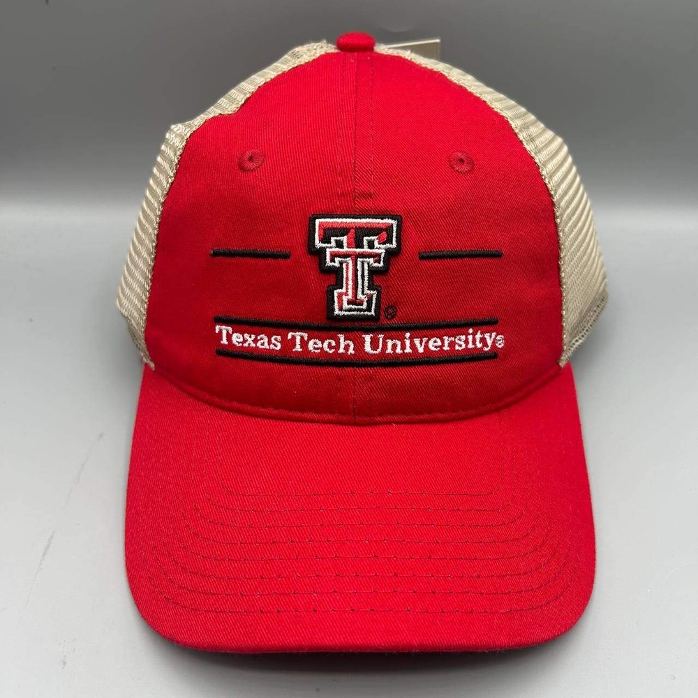 Texas Tech University Trucker Hat Men Red The Game Snap Back Cap New